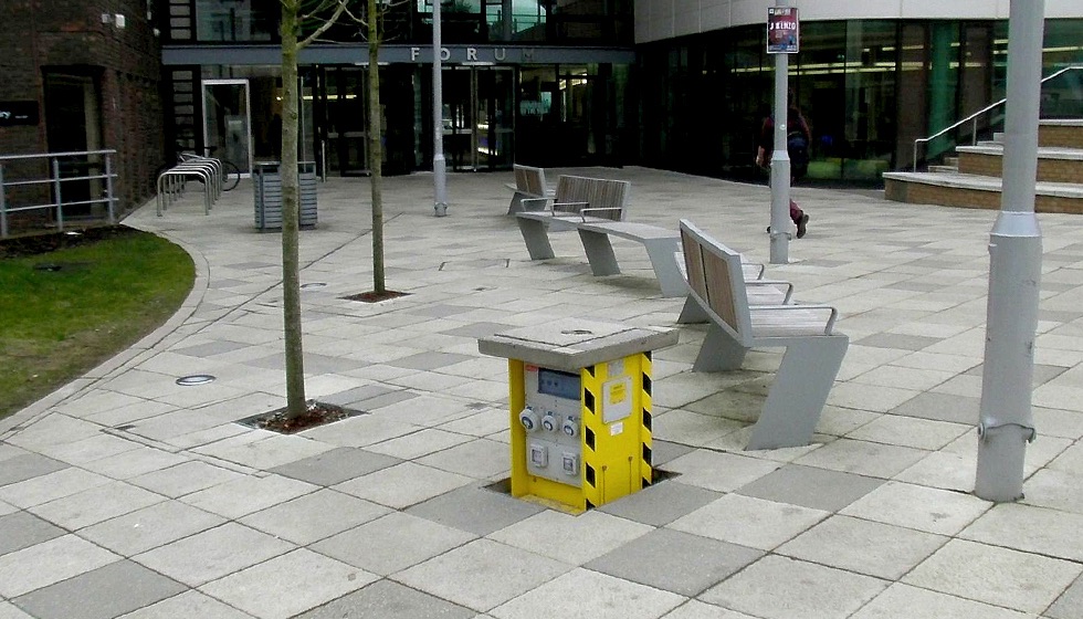 Exeter university pop up unit